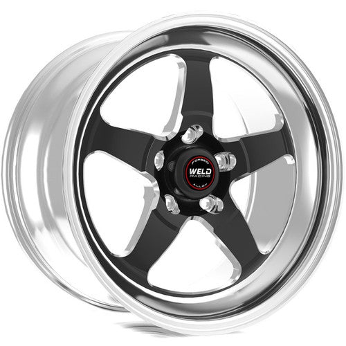 Weld 15x8 S71 Black Center Rear Wheel (1979-1993 Mustang FOX Base / GT / LX / Cobra Pace Car / Capri) 71LB-508P55C