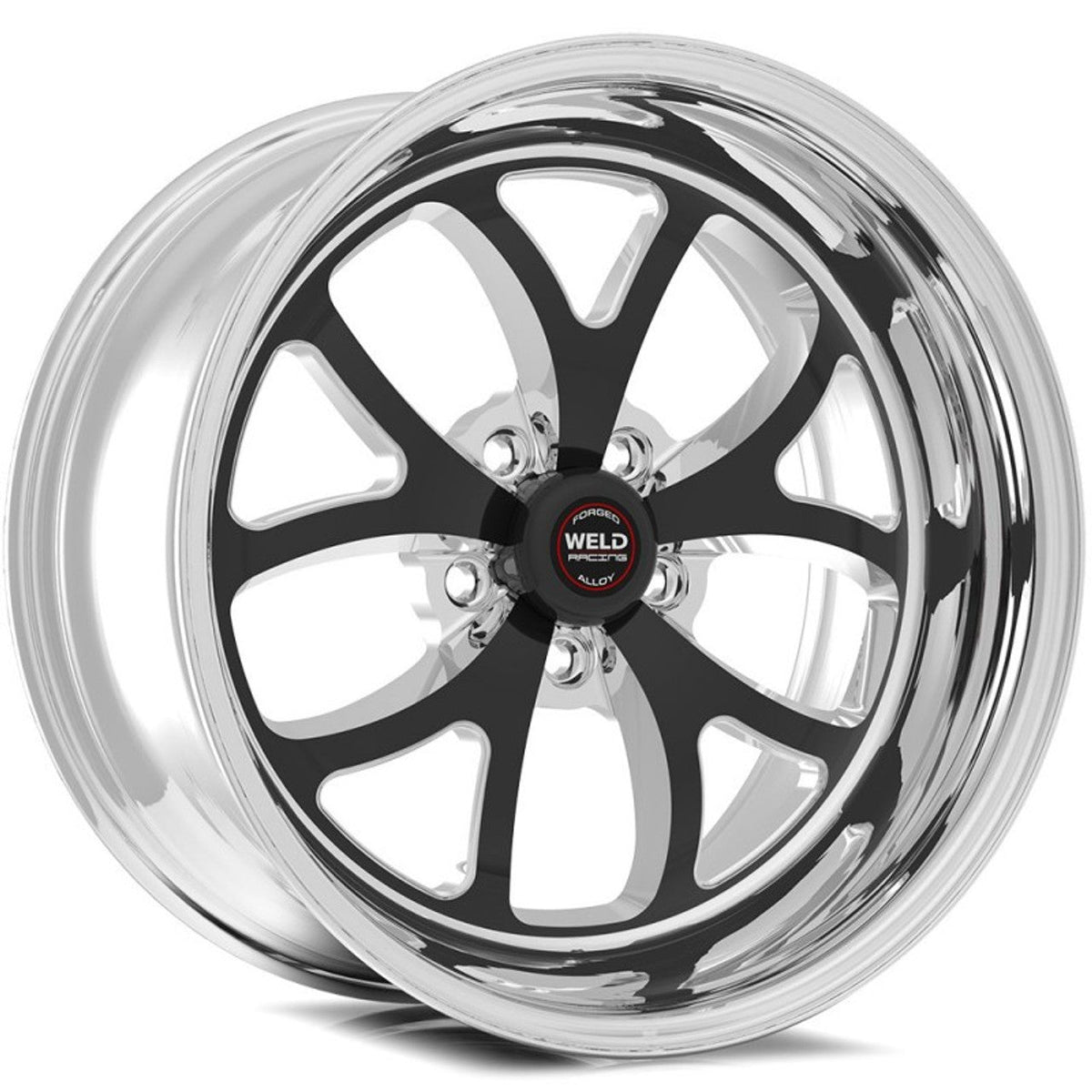 Weld 15x6 S76 Black Center Front Wheel (1967-1992 Camaro) 76LB-506B35A