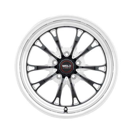 Weld 18x10 Belmont Drag Wheel 5x114.3 ET 50 BS 7.50 Gloss Black (2005 - 2025 Mustang GT / Darkhorse / GT350) S15780067P45