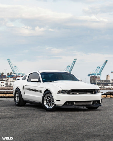 Weld 17x5 Laguna Drag Wheel 5x114.3 ET -21 BS 2.15 Gloss Black Milled Finish (Mustang/Supra) S1527C067N21